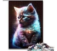 Puzzle da 1000 pezzi in legno raffigurante un simpatico gattino della Nebulosa,gioco interattivo per famiglie,adatto a partire dai 14 anni,gioco rompicapo per adolescenti,regalo perfetto per le feste