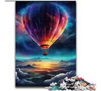 Puzzle da 1000 pezzi in legno raffigurante una mongolfiera, 50x75cm, ideale come regalo per la famiglia, ideale per la decorazione della casa, ideale per Natale e Capodanno per adolescenti