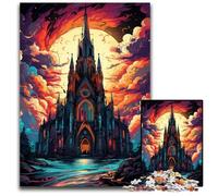 Puzzle da 1000 pezzi in regalo La psichedelia colorata della cattedrale di San Giacomo Puzzle impegnativi Decorazione perfetta per la casa o l'ufficio Regalo di Natale ideale 1000 pezzi (75x50cm)