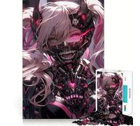Puzzle da 1000 pezzi in stile anime futuristico per ragazzi,stimolante per la mente,con incastri precisi e senza spazi vuoti,ideale per attività di gruppo rilassanti in casa (38x52cm)