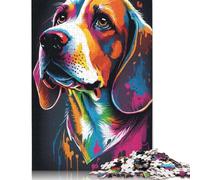 Puzzle da 1000 pezzi in stile Beagle 3 per adulti e adolescenti, puzzle in legno per adulti, puzzle per adulti, 1000 pezzi (75x50 cm)