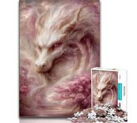 Puzzle da 1000 pezzi in stile cinese a forma di drago, regalo per adulti, aiuta il cervello a esercitare i giocattoli avvincenti per coltivare la pazienza, adatto alle coppie (75x50cm)