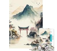 Puzzle da 1000 pezzi in stile cinese bellissimo puzzle per adulti gioco rilassante che migliora la memoria compleanno e Natale (dimensioni 50x75cm)