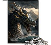 Puzzle da 1000 pezzi in stile giapponese con drago, puzzle impegnativi, dimensioni 50x75cm, adolescenti, coppie e amici per compleanni e Natale.