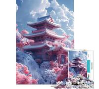 Puzzle da 1000 pezzi in stile Vaporwave giapponese giocattolo antistress decorazione per la casa regalo per amici e familiari (75x50cm)
