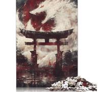Puzzle da 1000 pezzi in stile White Wolf Spirit Gate, puzzle da gioco per adulti, puzzle per famiglie, puzzle da regalo per adulti, impegnativi, 1000 pezzi (75x50 cm)