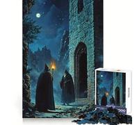 Puzzle da 1000 pezzi "Incontro misterioso di notte" per adolescenti, ideale per migliorare la memoria, rilassante e divertente, con un design elegante da assemblare (50x75cm)