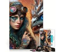 Puzzle da 1000 pezzi "Incontro Mistico" per adulti, gioco di concentrazione e divertimento tranquillo con bordi netti, ideale come regalo di Babbo Natale (38x52cm)