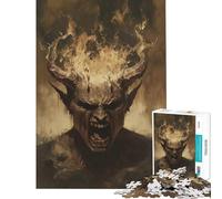 Puzzle da 1000 pezzi "Infernal Rage Incarnate" - Gioco per famiglie - Sfida per l'intelligenza - Giocattolo avvincente - Ottimo regalo per chi ama giocare e migliorare la memoria (dimensioni 38x26cm)