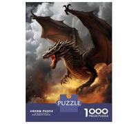 Puzzle Da 1000 Pezzi Inferno Dragon Puzzle Per Adulti Giochi Rilassanti Sfida Difficile Divertimento A Casa Attività, 38x26cm/1000pcs