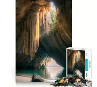 Puzzle da 1000 pezzi "Ingresso della grotta all'oceano" Taglio preciso Gioco creativo per la mente Gioco rilassante Regalo di compleanno/hobby (38x52cm)