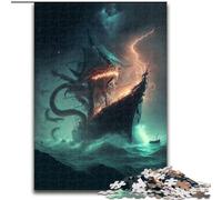 Puzzle da 1000 pezzi "Invasione di mostri", puzzle in legno per adulti, dimensioni 50x75cm, idea regalo di compleanno, gioco rompicapo impegnativo