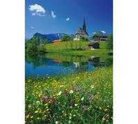 Puzzle da 1000 Pezzi - Inzell, Einsiedlhof e la Chiesa di San Nicola 1