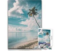 Puzzle da 1000 pezzi Island Escape Ocean View, ideale per momenti di relax in casa, durevole, di precisione, con incastro, dimensioni 38x52cm