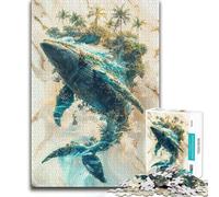 Puzzle da 1000 pezzi Isola del mare Decorazione per la casa Regali di Babbo Natale segreto per 14+ Gioco di puzzle offerto 50x75cm
