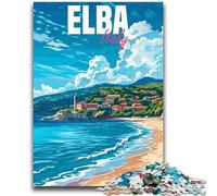 Puzzle da 1000 pezzi Isola d'Elba Italia Gioco educativo per famiglie, ideale come regalo per tutta la famiglia dai 14 anni in su (dimensioni 38x26cm)