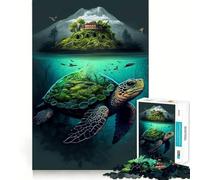 Puzzle da 1000 pezzi Isola delle Tartarughe, taglio premium, gioco per lo sviluppo della mente, divertimento e pace, regalo di compleanno (38x52cm)