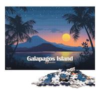 Puzzle da 1000 pezzi Isola Galapagos, Ecuador al tramonto Puzzle in legno Giocattoli educativi Regali di Natale 1000 pezzi (75x50 cm)