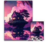 Puzzle da 1000 pezzi "Isola nel lago", puzzle impegnativo perfetto per adolescenti e collezionisti, ideale come decorazione per la casa e regalo da viaggio, 50x75CM/19,68x29,52 pollici.