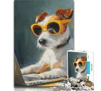 Puzzle da 1000 pezzi Jack Russell Terrier per adulti e ragazzi, perfetto per ammazzare il tempo durante le vacanze Ogni pezzo è unico Gioco divertente e stimolante per tutta la famiglia (50x75cm)