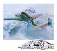 Puzzle da 1000 pezzi, Jet russo della seconda guerra mondiale, puzzle creativi quadrati di carta per adulti, regali di Natale, 38x26 cm/1000 pezzi