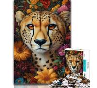 Puzzle da 1000 pezzi "Jigsaw Cheetah" per adolescenti, dai 14 anni in su Gioco impossibile Il miglior regalo per adulti e adolescenti, 50x75cm