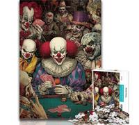 Puzzle da 1000 pezzi Joker che gioca a poker 1000 pezzi per adolescenti, giochi educativi, decorazione per la casa, regalo di compleanno, regali, arte murale 50x75cm