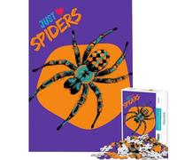 Puzzle da 1000 pezzi "Just Love Spiders" con grafica accattivante sfida per l'intelligenza gioco rilassante e stimolante perfetto come decorazione o regalo per il Secret Santa (dimensioni 75x50cm)