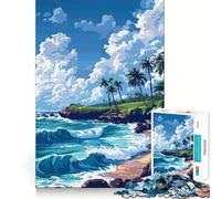 Puzzle da 1000 pezzi Kauai Hawaii Pixel Art Incastro perfetto Gioco di abilità artistica Gioco di relax Regalo di Natale artistico (38x26cm)