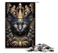 Puzzle da 1000 pezzi King Cat Golden Art Deco per adulti divertimento per famiglie gioco per famiglie antistress sfida difficile 75x50 cm