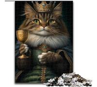 Puzzle da 1000 pezzi King Cat Puzzle difficili per adulti 50X75CM Perfetti per riunioni di famiglia, compleanni, vacanze