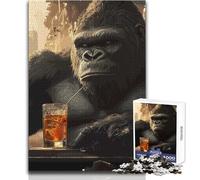 Puzzle da 1000 pezzi King Kong Cocktail per adolescenti, gioco di pensiero logico interattivo, ideale come regalo per occasioni memorabili, dimensioni 38x52cm