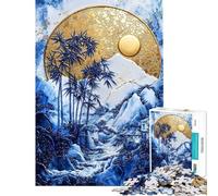 Puzzle da 1000 pezzi Kintsugi Bamboo Haven Art puzzle per ragazzi che migliorano la memoria sfida educativa regalo per amici e familiari 50x75cm