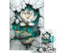Puzzle da 1000 pezzi Kintsugi Loto per ragazzi ideale per compleanni Natale e attività in famiglia Giocattolo antistress adatto a partire dai 14 anni (50x75cm)