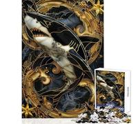 Puzzle da 1000 pezzi Kintsugi Squalo Gioco educativo Difficile Giocattolo da parete per migliorare l'amore tra le coppie (38x52cm)