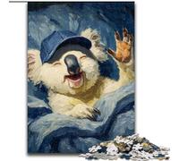 Puzzle da 1000 pezzi Koala addormentato, in cartone, regalo perfetto per compleanni, feste e decorazioni per la casa, dimensioni 38x26cm