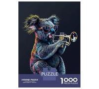 Puzzle Da 1000 Pezzi Koala Trumpet Puzzle Per Adulti Gioco Rompicapo Migliora La Memoria Ideale Come Regalo Per Tutta La Famiglia 52x38cm/1000pcs