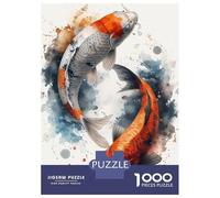 Puzzle Da 1000 Pezzi Koi Fish Japanese Puzzle Per Adulti Gioco Per Famiglie Decorazione Perfetta Regali Unici Per Compleanno E Natale 70x50cm/1000pcs