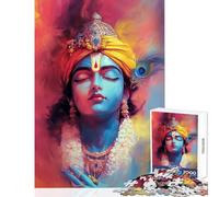 Puzzle da 1000 pezzi Krishna Arte pacifica Decorazione per la casa Giocattoli Ottimi regali e giocattoli Gioco pratico Interessante riduzione dello stress Dimensioni 50x75cm