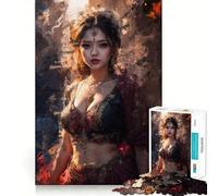 Puzzle da 1000 pezzi "La bellezza della ragazza persiana" per adolescenti, gioco cognitivo, svago rilassante, assemblaggio di motivi, opera d'arte 38x52cm