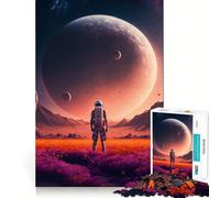 Puzzle da 1000 pezzi "La bellezza dell'ignoto" per adolescenti, gioco cognitivo, svago rilassante, assemblaggio di motivi, opera d'arte 38x26cm