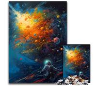 Puzzle da 1000 pezzi La bellezza dello spazio, puzzle per adulti, relax e sfida, arte decorativa colorata per la casa, amici, 50x75cm/19,68x29,52 pollici
