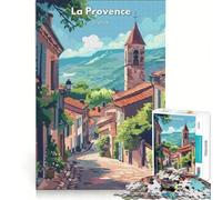 Puzzle da 1000 pezzi La Campagna di Provenza, Giocattolo Decorazione da Parete, Sfida Difficile, Compleanno e Natale 38x26cm