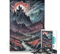Puzzle da 1000 pezzi "La casa della strega" per adolescenti, ideale per stimolare la memoria, migliorare la luminosità e favorire il relax Decorazione da parete 50x75cm