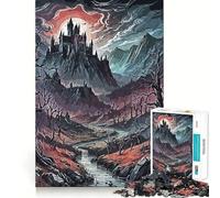 Puzzle da 1000 pezzi "La casa della strega" per adulti, puzzle di memoria, sollevamento lento, divertimento, assemblaggio dell'immagine, regalo creativo 38x52cm