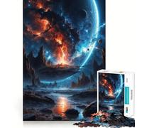 Puzzle da 1000 pezzi "La collisione di due mondi" per adulti, gioco di logica e intrattenimento rilassante, opera d'arte di alta qualità 50x75cm