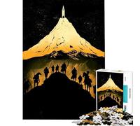 Puzzle da 1000 pezzi La Compagnia dell'Anello difficile e stimolante analisi e logica giocattolo fai da te per ragazzi dai 14 anni in su (50x75cm)