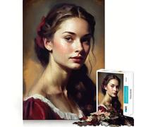 Puzzle da 1000 pezzi "La donna pittrice" per adolescenti, gioco di allenamento mentale, gioco di gruppo, taglio di precisione, regalo per le festività 38x52cm