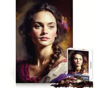 Puzzle da 1000 pezzi "La donna pittrice" per adolescenti, gioco di logica stimolante, rilassante, con bordi chiari, ideale come sorpresa di compleanno 50x75cm