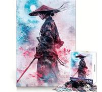 Puzzle da 1000 pezzi "La donna samurai nel vento" per adulti, ideale per migliorare la memoria, alleviare lo stress e creare un'attività rilassante, perfetto come regalo di Natale (38x26cm)